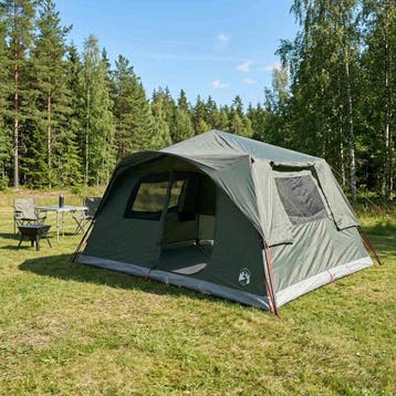 vidaXL Directe Tent 10-persoons Legergroen Polyester en, Verzenden, Nieuw, Tot en met 2