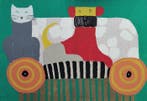 Laura Fiume (1953) - I due amici, Antiek en Kunst