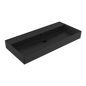 Sani Royal Wastafel Edge Keramiek Mat Zwart, Doe-het-zelf en Verbouw, Nieuw