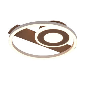 Bruine plafonnière design, Jantuano, 22W, 3000K LED, Ophalen of Verzenden, Nieuw, Metaal