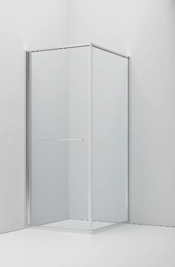 Inslide douchecabine 90 x 90 x 200 cm – chroom, naar binnen, Ophalen of Verzenden, Nieuw, Chroom, Bad