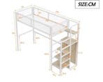 Stapelbed 90x200 / 140x200 cm met Ladder en Opbergruimte, Huis en Inrichting, Slaapkamer | Bedden, Verzenden, Nieuw