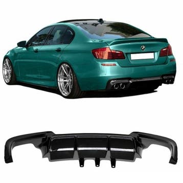 EVO Look Diffuser 4 uitlaten BMW 5 Serie F10 F11 B2040, Nieuw, Achter, BMW