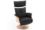 Relaxfauteuil Heesch - relaxfauteuils - Antraciet, Nieuw, Stof