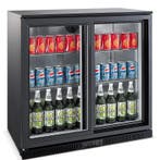 CombiSteel Barkoelkast | 198L | Zwart | Schuifdeuren | Stati, Ophalen of Verzenden, Nieuw