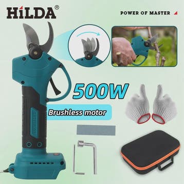 HILDA Accu Snoeischaar - Krachtige Snoeischaar voor Tuin en, Verzenden, Nieuw