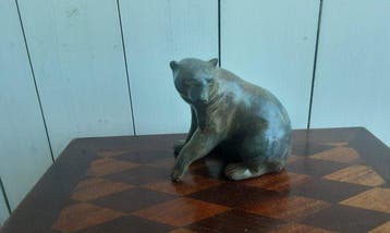 Figuur - P. Chenet - Beer - 15 cm - Brons