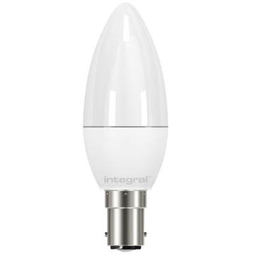 Integral LED Kaarslamp B15d 4.2W 2700K 470lm Mat Niet-Dim..., Ophalen of Verzenden, Nieuw