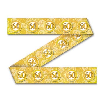 Party tape 60 jaar getrouwd, Verzenden, Nieuw, Feestartikel