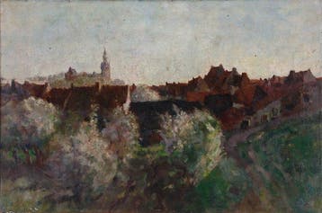 Willem Hendrik van der Nat (1864–1929) - Zicht op stad