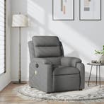 vidaXL Massagestoel in donkergrijze stof, Verzenden, Nieuw