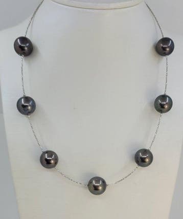 Halsketting - 18 karaat Witgoud, Algt Gecertificeerd - Grote, Sieraden, Tassen en Uiterlijk, Kettingen, Nieuw