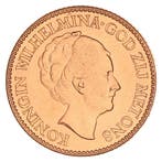 Gouden 10 Gulden Wilhelmina 1927 Pr+, Postzegels en Munten, Munten | Nederland, Verzenden