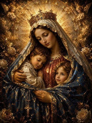 Yamila - Madre de la Esperanza: Belleza Reconstituida en Oro