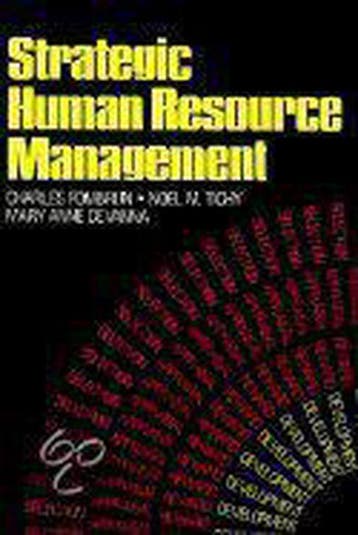 Strategic Human Resource Management - Noel M. Tichy, Verzenden, Gelezen, Noel M. Tichy