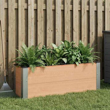 vidaXL Verhoogde plantenbak Bruin 100 x 30 x 36 cm WPC en, Verzenden, Nieuw, Minder dan 60 cm, 30 tot 60 cm
