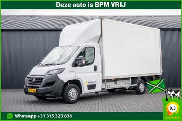 Fiat Ducato 2,3 140PK | Bakwagen met laadklep | 3-Zits | LED, Automaat, Stof, Gebruikt, Wit