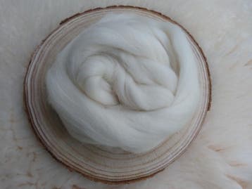 Alpaca lontwol wit, Ophalen of Verzenden, Nieuw, Spinwol