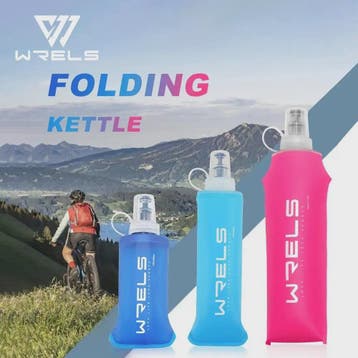 Opvouwbare Siliconen Waterfles - 150ml, 250ml, 500ml - Ideaa, Verzenden, Nieuw