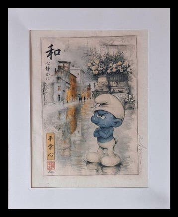 Emma Wildfang - „Grouchy Smurf“ - Series - Anime Ukiyo –, Nieuw