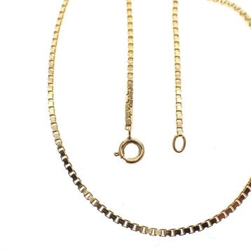 Gouden Venetiaanse schakelketting, Ophalen of Verzenden, Gebruikt, Overige kleuren, Goud