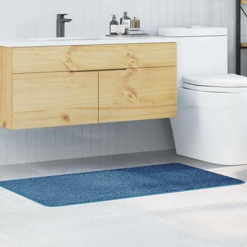 vidaXL Antislip Badmat Blauw 70 x 120 cm PP, Verzenden, Nieuw, Blauw