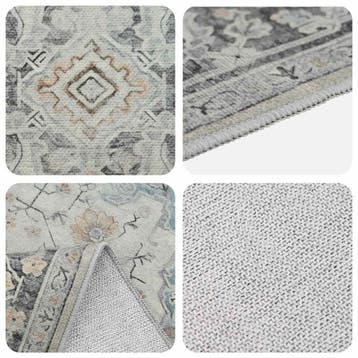 vidaXL Vloerkleed ORIZ Crèmekleurig 140 x 200 cm 100%, Verzenden, Nieuw, Crème