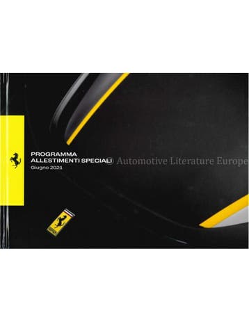 2021 FERRARI PROGRAMMA ALLESTIMENTI SPECIALI HARDCOVER BOEK, Boeken, Nieuw, Ferrari, Author