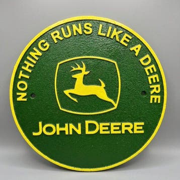 Reclamebord - John Deere - Gietijzer
