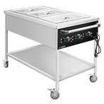 GGM Gastro | Bain-marie wagen - 3 kW - 3x GN 1/1 - |, Verzenden, Nieuw, Effen