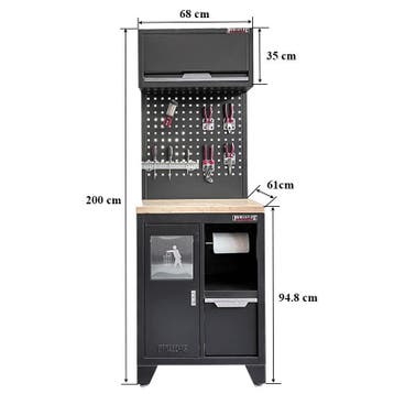 Gereedschapskasten set wandlengte 68 cm. kast met afvalbak,, Doe-het-zelf en Verbouw, Werkbanken, Ophalen of Verzenden, Nieuw