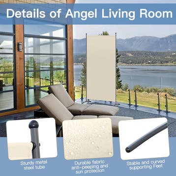 2dekans | Angel Living Paravent - 1-delig - 80x180 cm -, Ophalen of Verzenden, Zo goed als nieuw