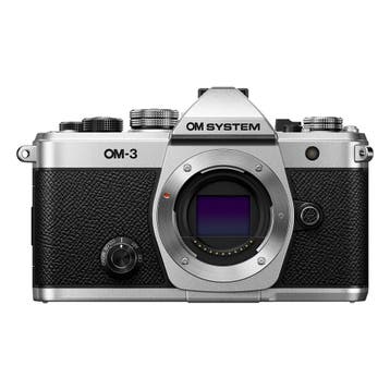OM SYSTEM OM-3 systeemcamera Body Zilver - Tweedehands, Verzenden, Gebruikt