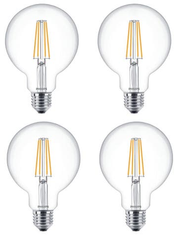 4 stuks Philips LED Globelamp G93 E27 7W 806lm 2700K Held..., Ophalen of Verzenden, Nieuw