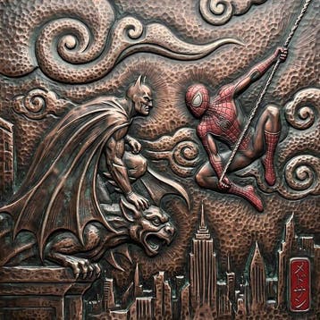 MEDSAN - Copper Relief Batman & Spider-Man