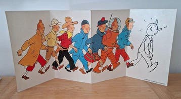 Tintin - Grand PLV 4 volets Tintin et LAlph-Art - 1 Album -, Nieuw