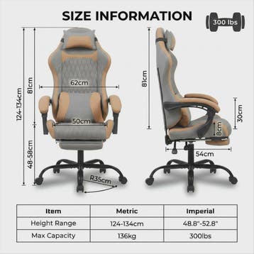 Ergonomische Gaming & Bureau Stoel met Voetensteun - Luxe Pr, Verzenden, Nieuw