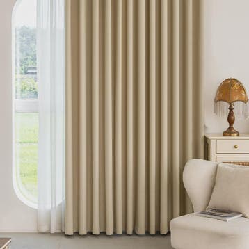 Moderne Dikke Chenille Blackout Gordijn met Golfpatroon - Ge, Huis en Inrichting, Verzenden, Nieuw