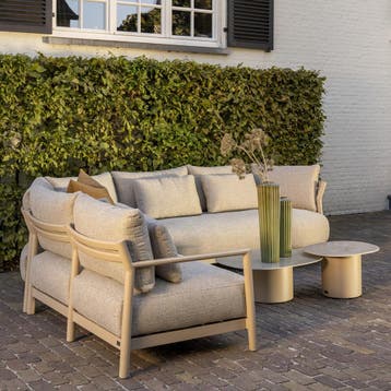 Boaz Mykonos modulaire hoek loungeset 6 delig keramiek, Ophalen of Verzenden, Nieuw