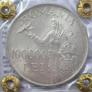Roemenië. Mihai I. 100000 Lei 1946 (Zonder minimumprijs)