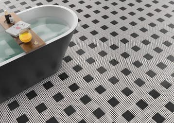 Vloertegel/Wandtegel Project Cerriva Zwart M200 Mat 20x20, Keramiek, Nieuw, Ophalen of Verzenden, 20 tot 40 cm
