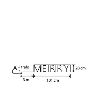 Kerst wandlamp zwart MERRY incl. LED met timer IP44 - Yoro, Diversen, Kerst, Verzenden, Nieuw