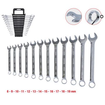 KS Tools Ring-Steeksleutelset 8-19mm 12-delig, Auto diversen, Autogereedschap, Verzenden, Nieuw