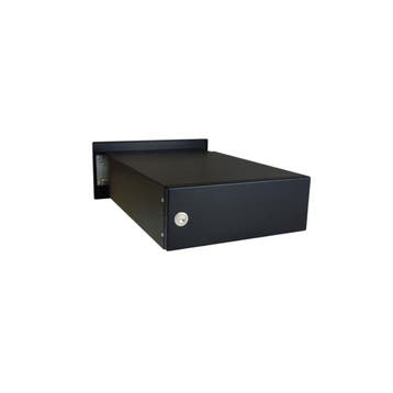 Flexibele inbouwbrievenbus 39-62 cm staal - zwart, Verzenden, Nieuw