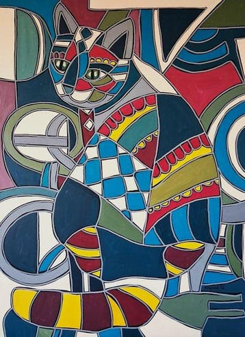 Patricia Kleyman - Un Amour de chat Multicolore