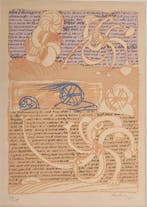 Pierre Alechinsky (1927) - Cursive, Antiek en Kunst
