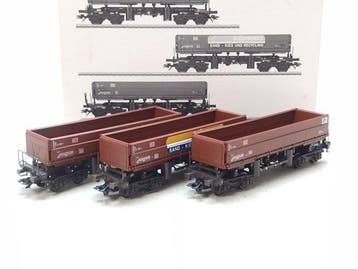 Märklin H0 - 48455 - Modeltrein goederenwagon (1) - Set 3x, Nieuw