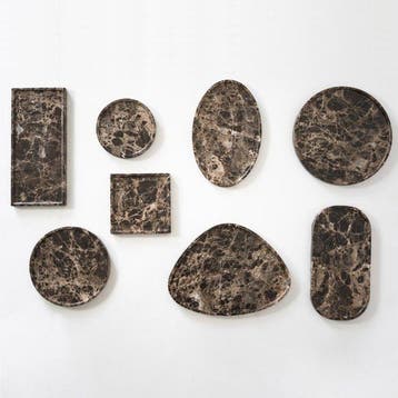 TM DESIGN - Tafelmiddenstuk (8) - SATIN BROWN COLLECTION -