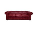 Chesterfield style - Sofa (2) - club - Leder, Hout, Antiek en Kunst