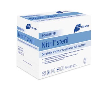 Meditrade Nitril® Steril - blauw - 50 stuks - Large, Verzenden, Nieuw